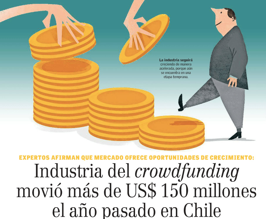 Industria del crowdfunding movió más de US$ 150 millones el año pasado en Chile